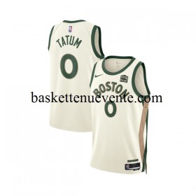 Maillot Basket Boston Celtics Jayson Tatum 0 Nike 2023-2024 City Edition Blanc Swingman - Homme
